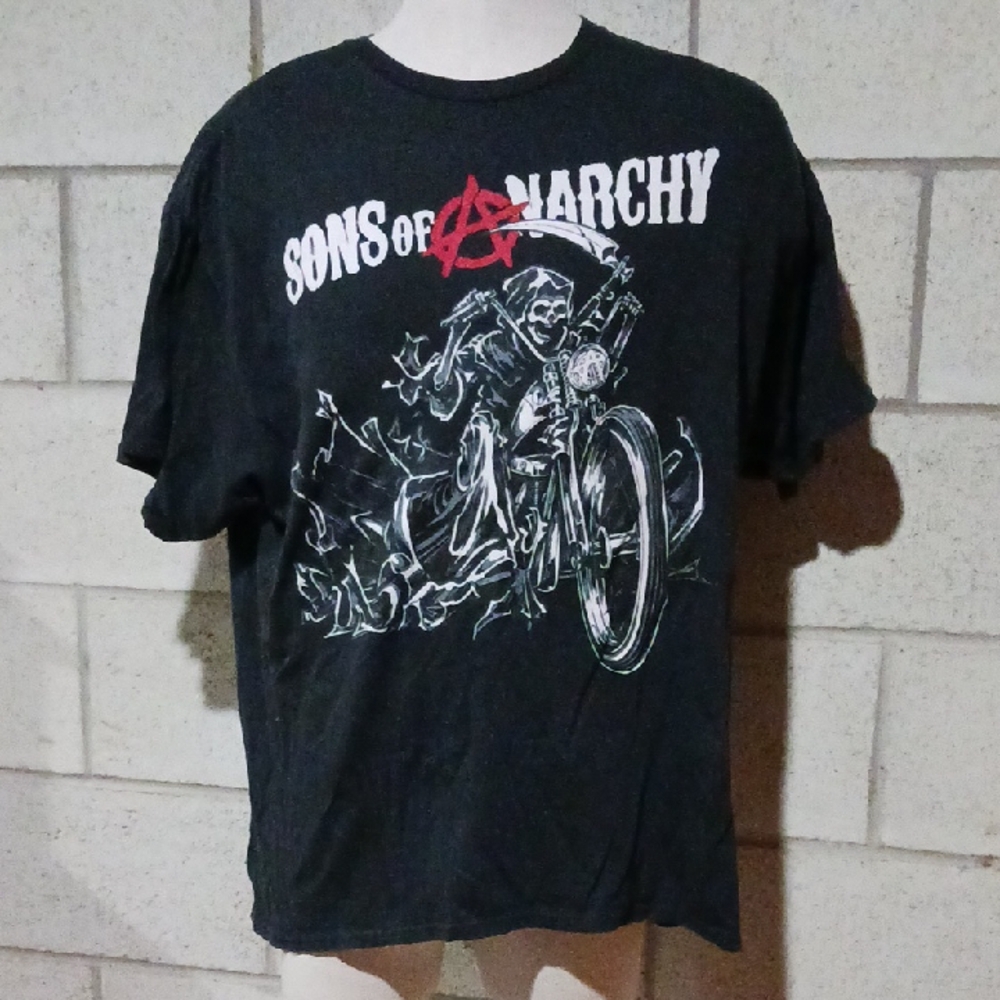 Sons of Anarchy Black T-Shirt Size 2X